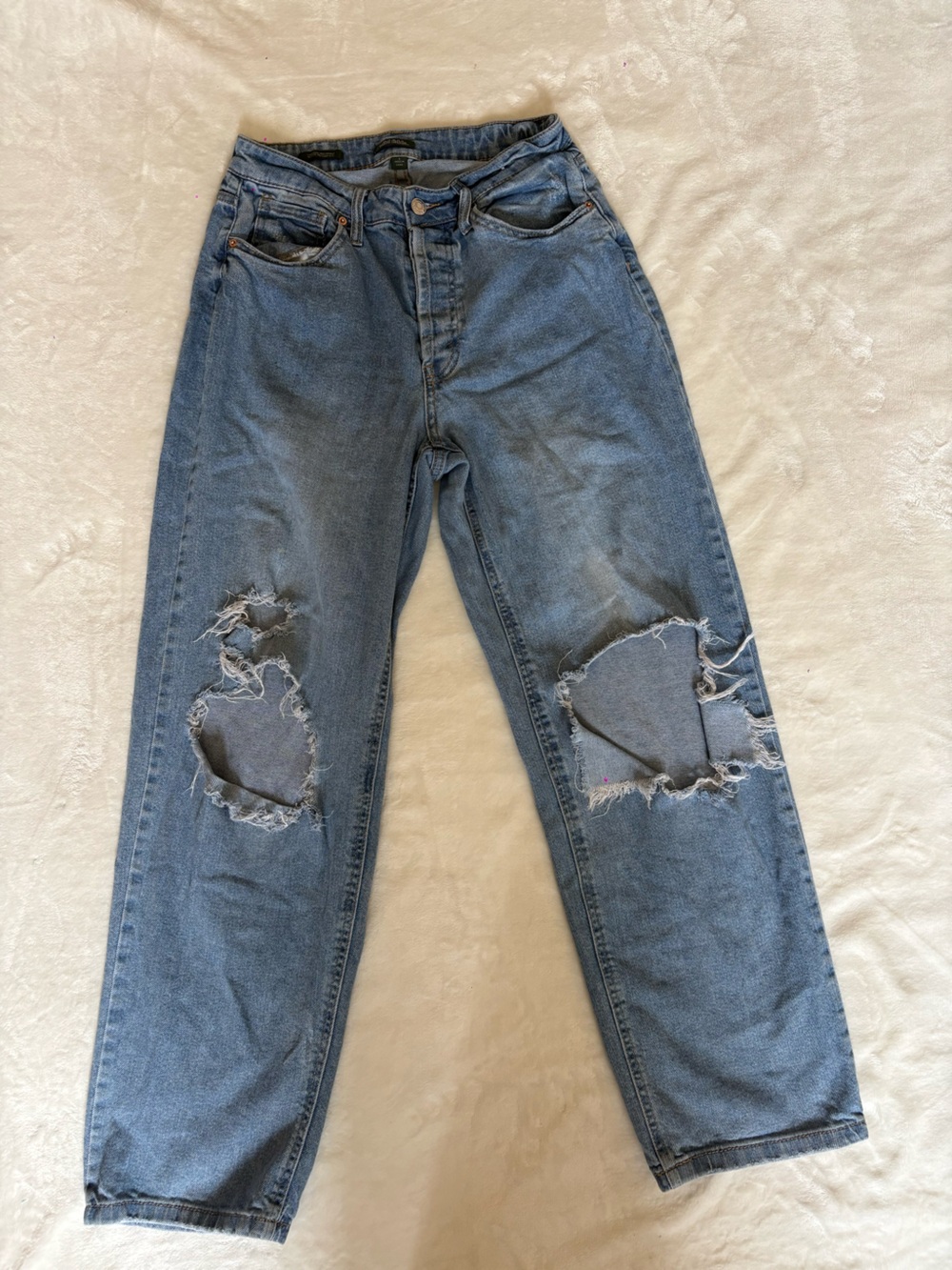 Target High-Rise Distressed Blue Jeans